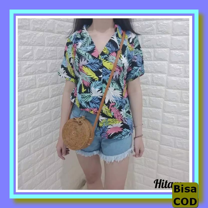 Kemeja Kasual Kantoran Distro Kemeja Wanita Wanita Kerja Bb 4171  ME415 Fedora Fashion Konveksi Kem