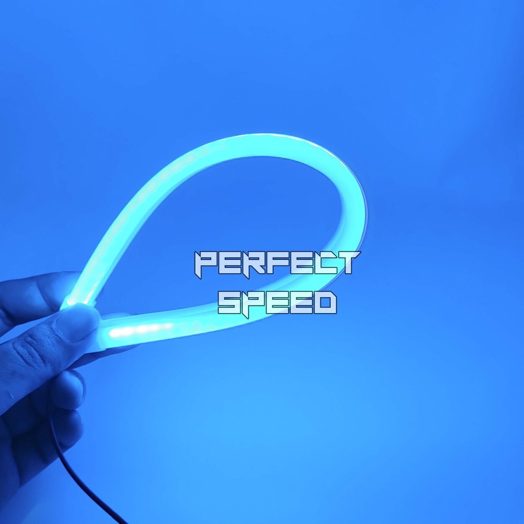 LAMPU ALIS LED DRL FLEXIBLE LENTUR 30CM MODE DIAM / ANGEL EYE