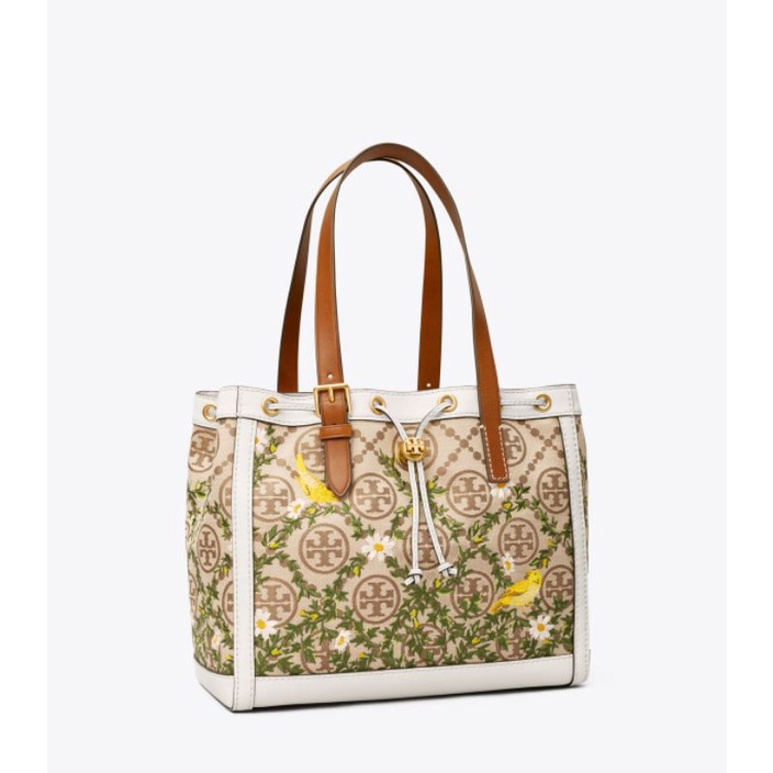 Tory Burch T Monogram Jacquard Embroidered Small Tote Bag