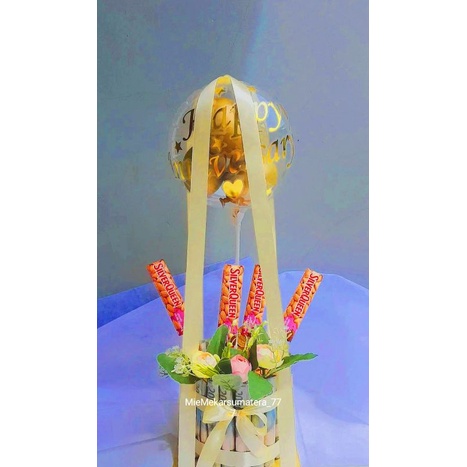 Balon Bucket - Money Cake Balon - Money Cake - Bouquet Balon - Buket Balon - Balon Buket -  Balon Pv