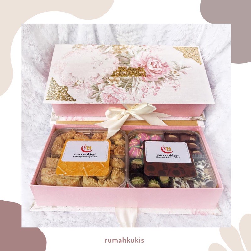 HAMPERS BOX INA COOKIES KOMBINASI (isi 2)