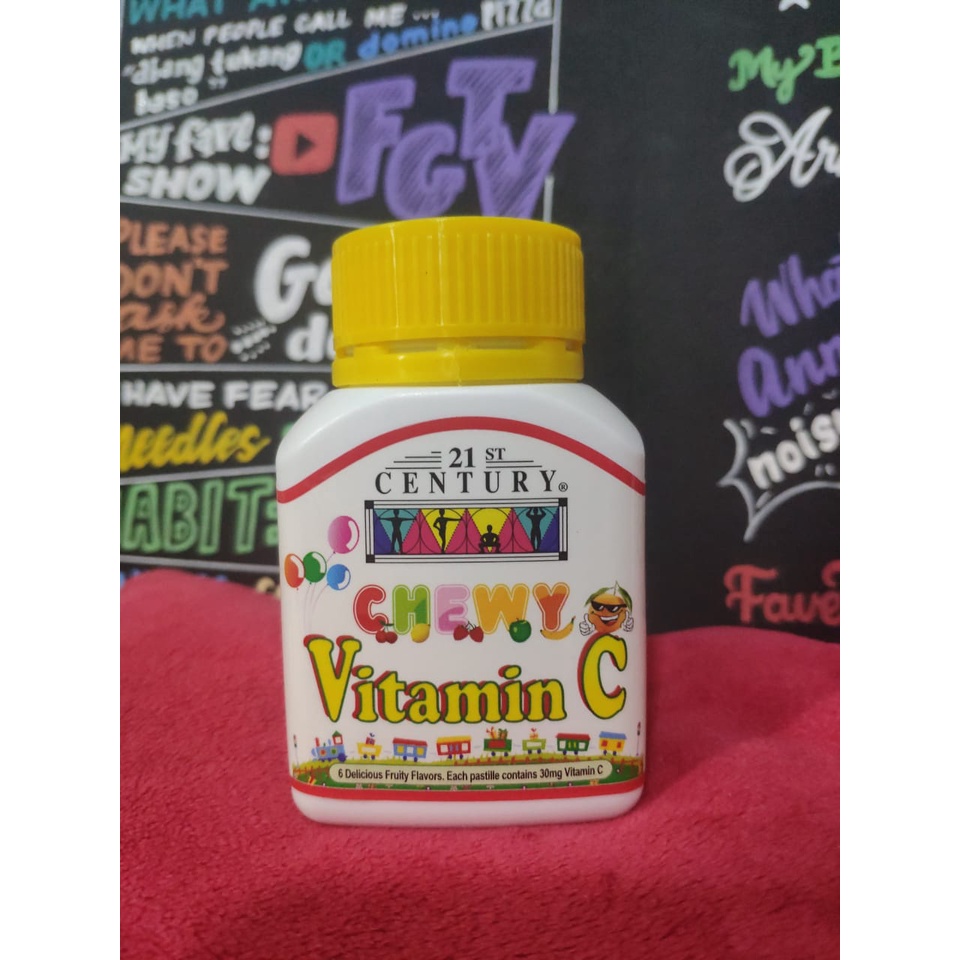 Suplemen 21st Century Chewy Gummy Vitamin C Vit C Anak 60 Halal