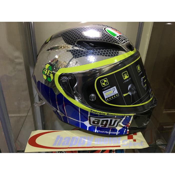 SALEHELM AGV CORSA MUGELLO MIRROR CHROME SIZE XL MADE IN ITALY