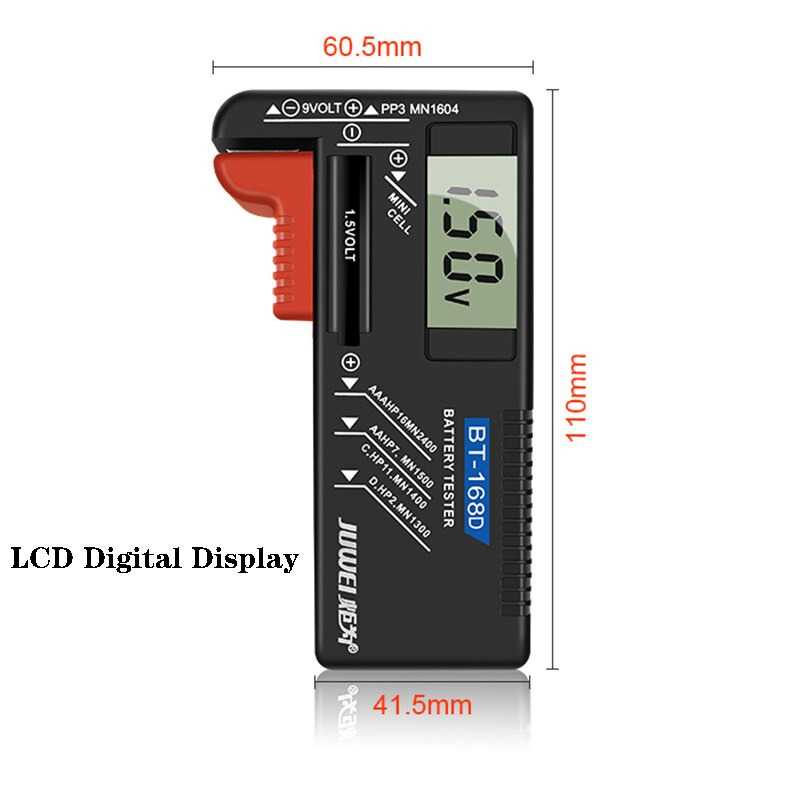 Multitester ANENG Tester Baterai Capacity Checker AA AAA Display Digital - BT-168D