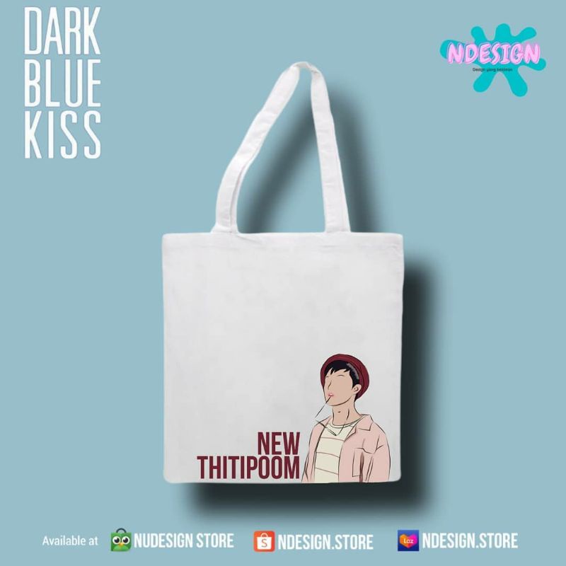 NDESIGN - TOTEBAG DARK BLUE KISS NEW VERSION