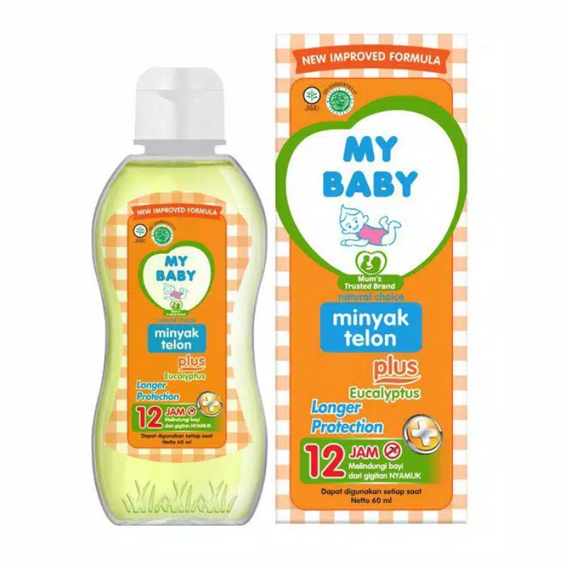 My Baby Minyak Telon Plus LONGER protection 12jam - My Baby Minyak Telon Anti Nyamuk