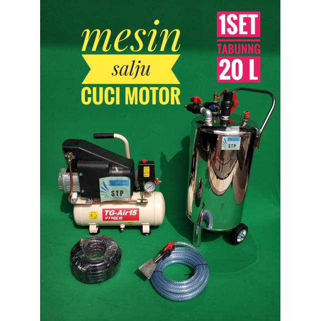 Mesin salju cuci motor 20liter satu set