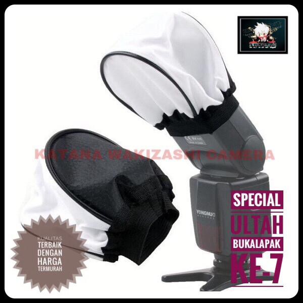Flash Diffuser / Difuser / Pelembut Cahaya / Tutup Flash External Soft Flash Bounce Diffuser