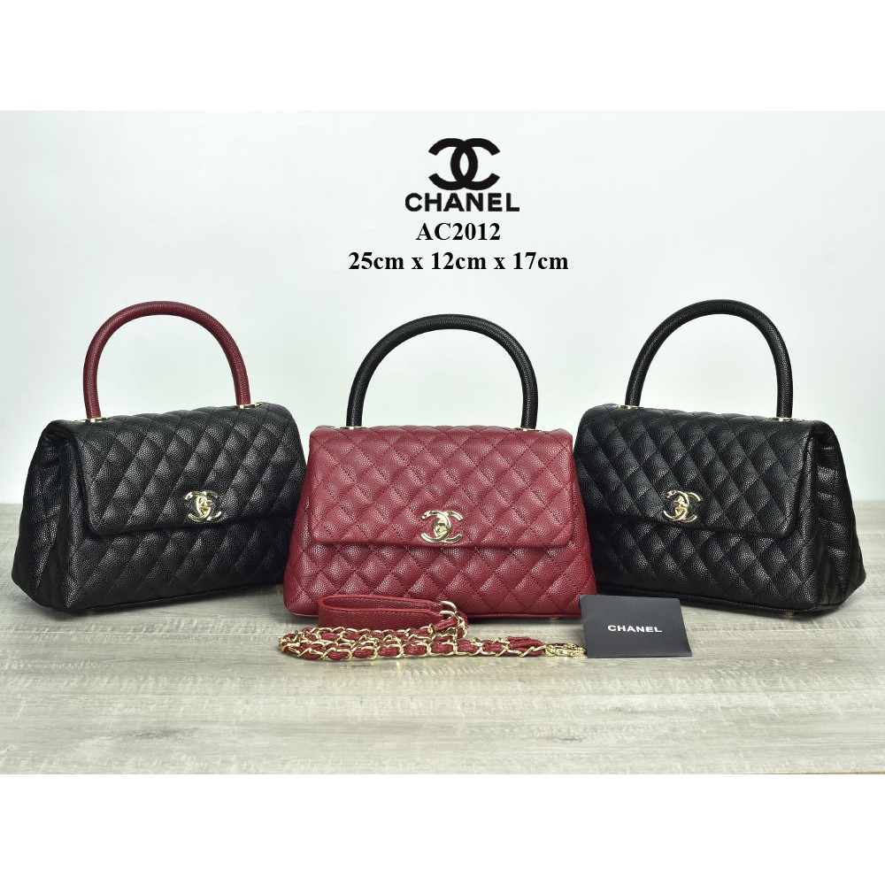 GROSIR TAS MURAH Tas Chanel Coco Top Handle Caviar Small Semprem AC2012
