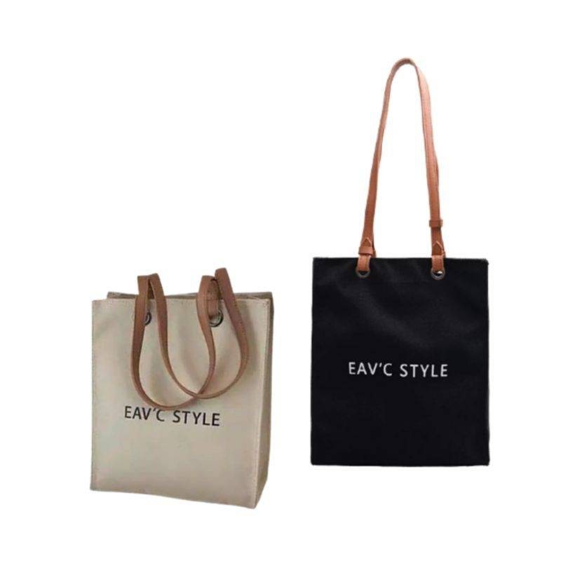 Eav'c Style Tote Bag Resleting Stylish Casual Gaya Terbaru 2020 Tas Totebag Wanita Populer