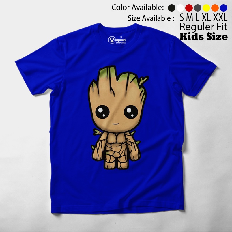 Baju Anak / Kaos Atasan Anak / Kids T Shirt Baby Marvel Chibi Kawaii Groot