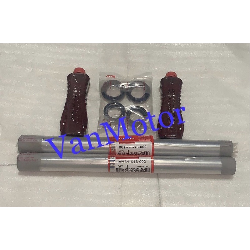 PAKET AS SHOCK SOK BEAT ESP NEW SCOOPY ESP HONDA K16 DRAT 1SET SEAL , OIL SHOCK  2pc seal shock 2pc seal abu 2pc as shock 2pc oil shock