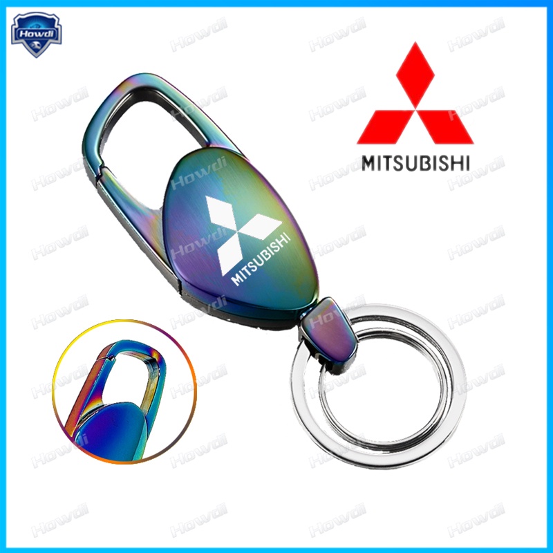 Gantungan Kunci Bahan Stainless steel Dengan logo Untuk Mitsubishi