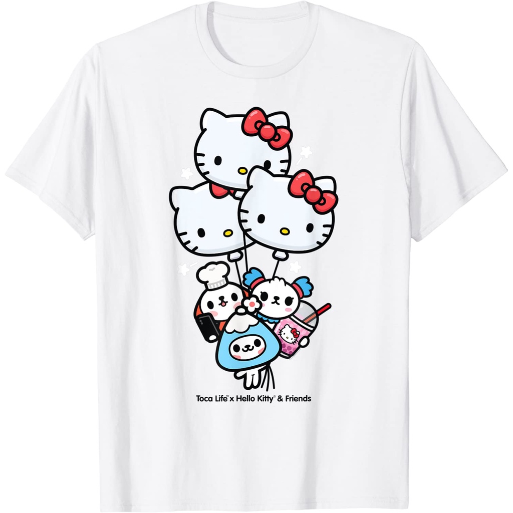 Baju Kaos Anak Toca Life x Hello Kitty & Friends BALLOONS T-Shirt