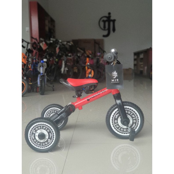 Sepeda Anak Push Bike Tricycle Folding Roda 3 Roda 2 2in1 Pacific