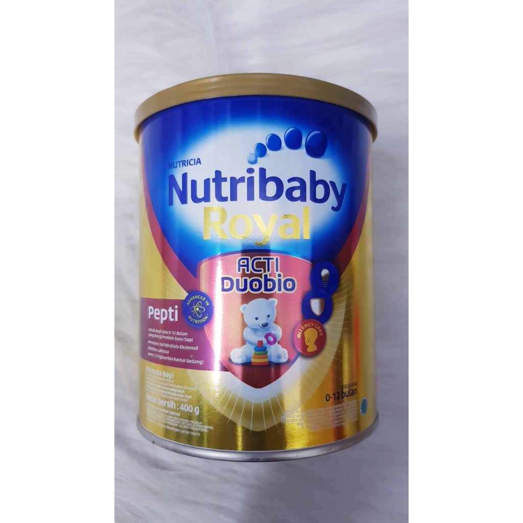 NUTRIBABY ROYAL ACTI DUOBIO PEPTI 0-12 BULAN 400GR