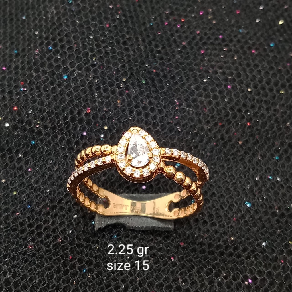 Cincin Emas 17K - 2.25 gr Kadar 750 - 573