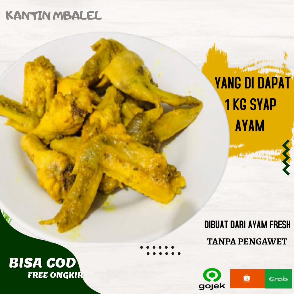 

AYAM KAMPUNG SAYAP UNGKEP BUMBU KUNING KALASAN GORENG DAN BAKAR