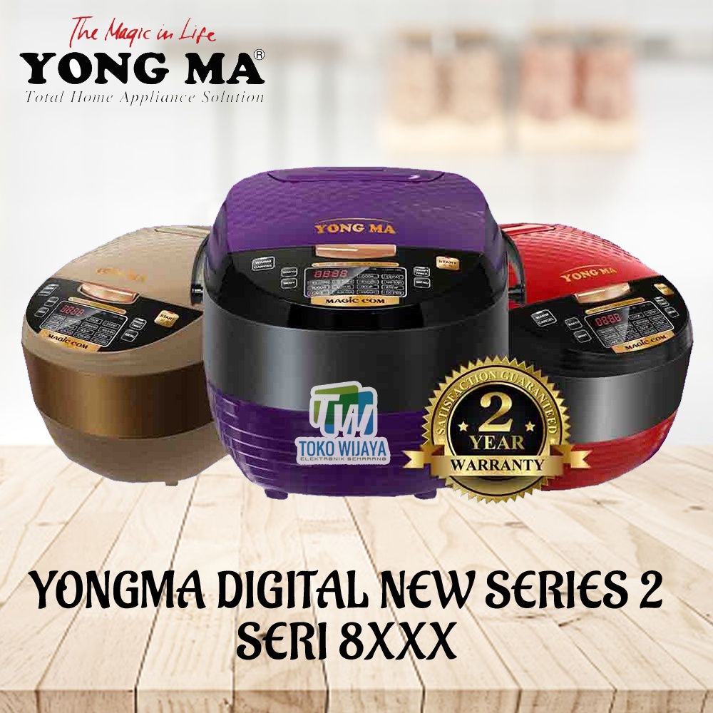 YONGMA YONG MA MAGICCOM DIGITAL 2LT SMC 7047 MAGIC COM 10 IN 1 BISA MASAK BERAS MERAH ; BUBUR ; DLL