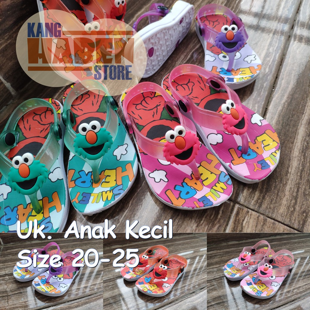 283ELM Sandal Anak Kecil Alas Elmo Sendal Jepit anak Perempuan Laki Laki