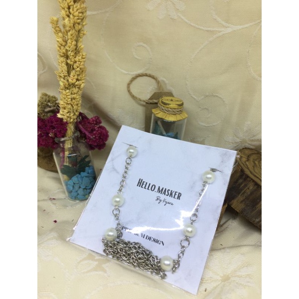 STRAP MASKER / CONNECTOR / KONEKTOR MASKER HIJAB MUTIARA PREMIUM