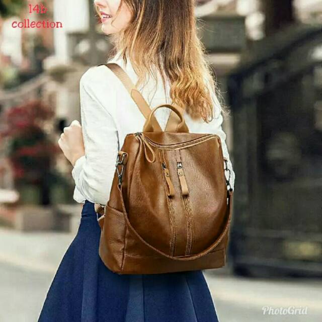 Backpack seleting dua tas ransel wanita mewah harga murah