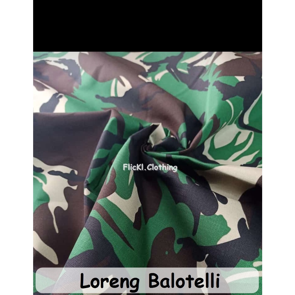 Bahan Kain Loreng Balotelly Camo Balotelli Malvinas AD Angkatan Darat Balotelli Matra Darat NKRI Terbaru