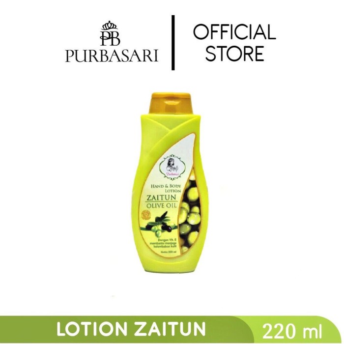 Jual Purbasari Hand & Body Lotion Zaitun/Olive Oil 220 ML Shopee