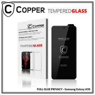 Samsung Galaxy A50 - COPPER Tempered Glass Privacy/Anti Spy (Full Glue)