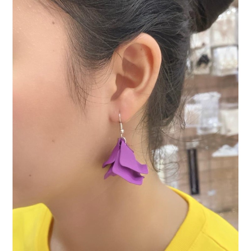 ANTING BUNGA UNGU STYLE KOREA