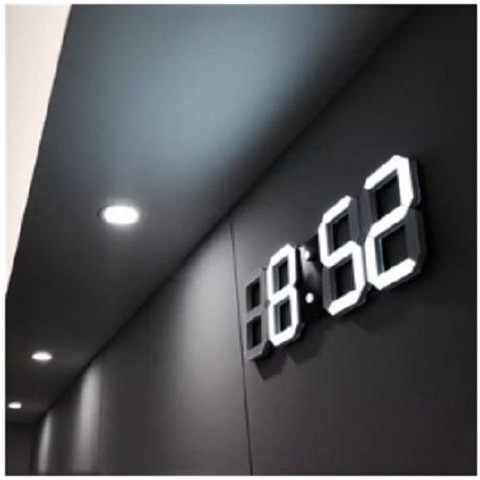 JAM DINDING DIGITAL LED/JAM MEJA-ALARM-SUHU/JAM 3D BESAR MODERN