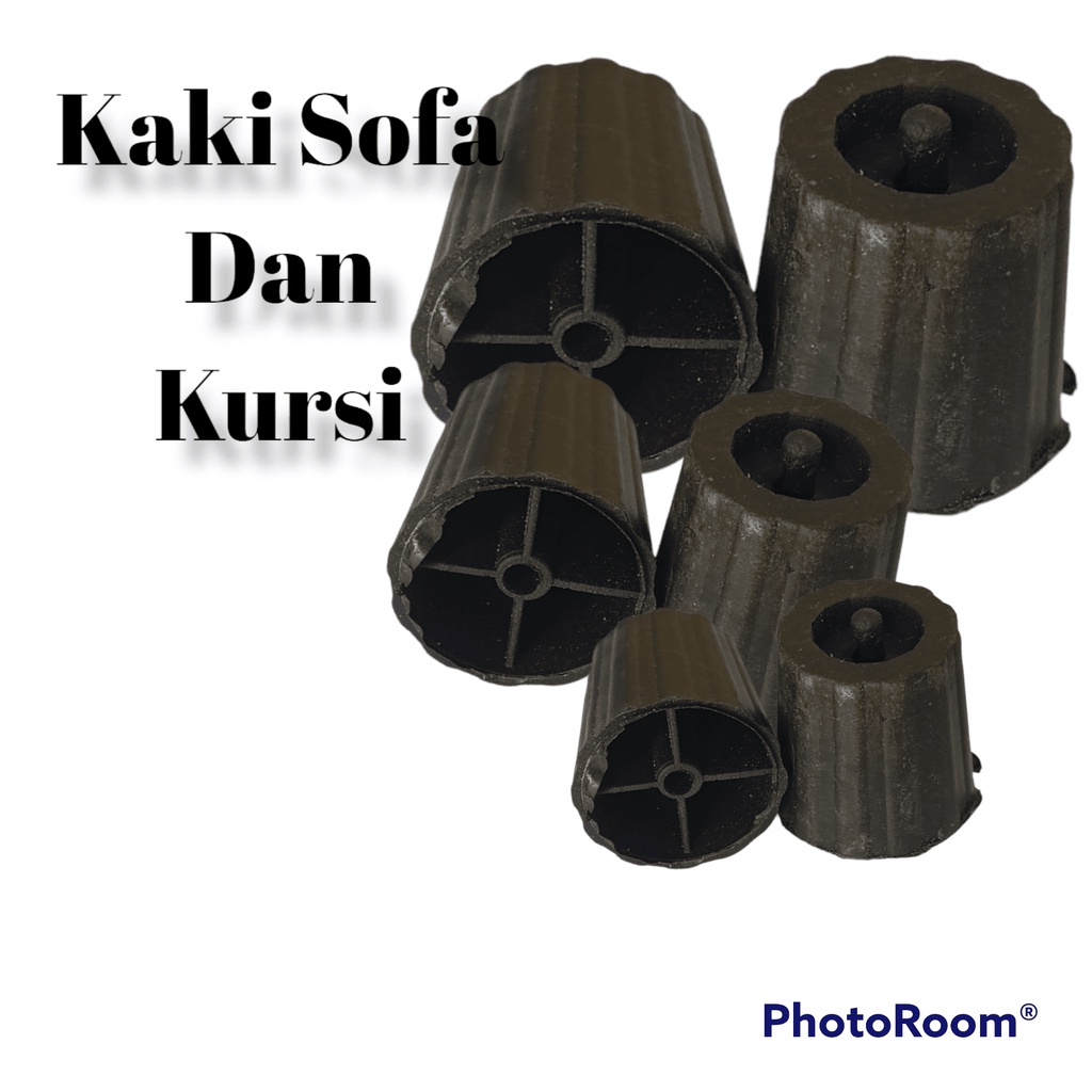 Kaki Kursi Sofa Plastik Warna Hitam