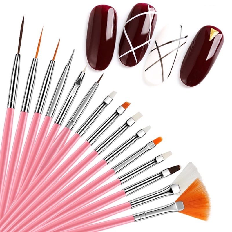 NAIL ART SET BRUSH KUAS NAIL ART DRAWING KUAS MENGGAMBAR KUKU 1 SET  NAIL BRUSH