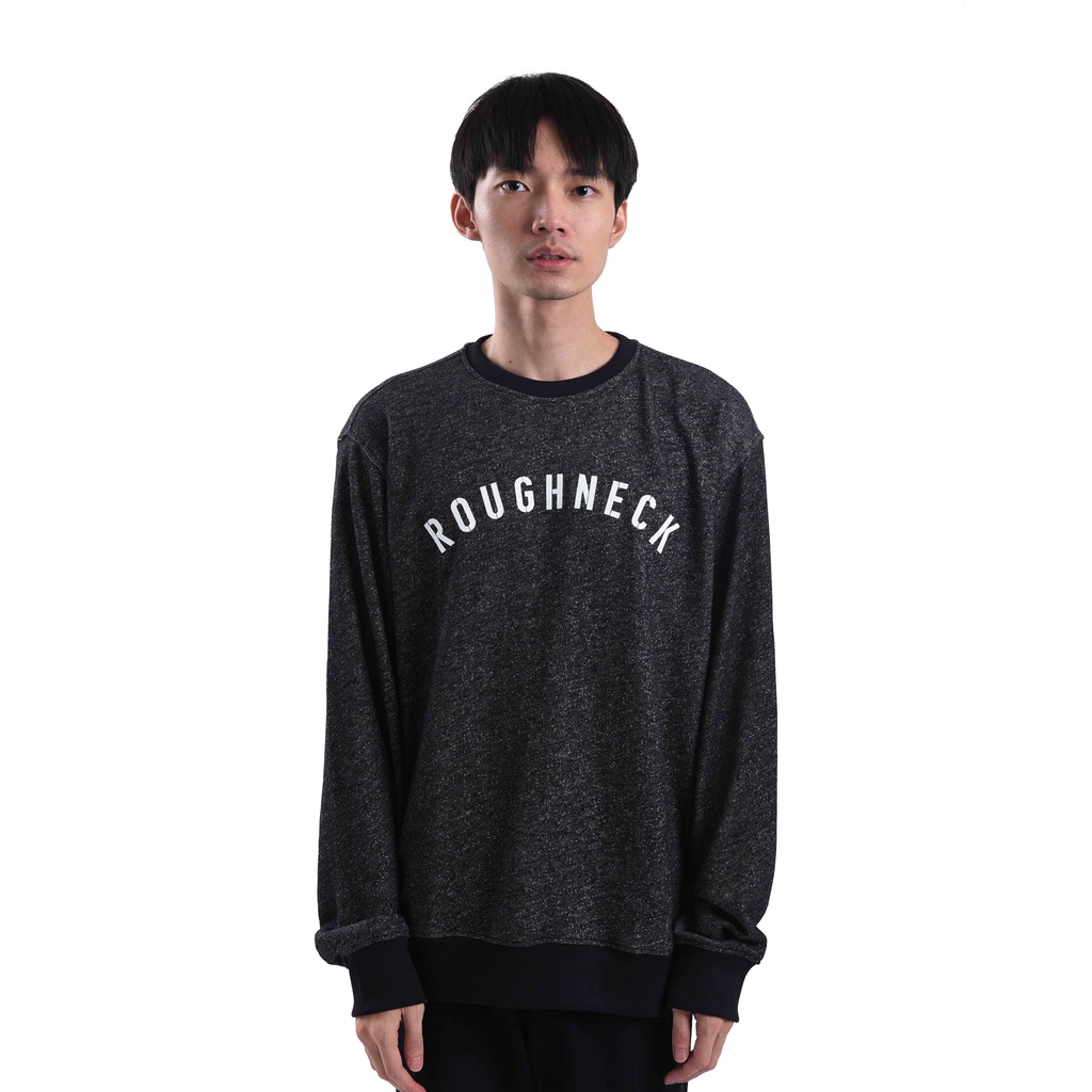 Roughneck SS114 Black Misty Sig White Crewneck