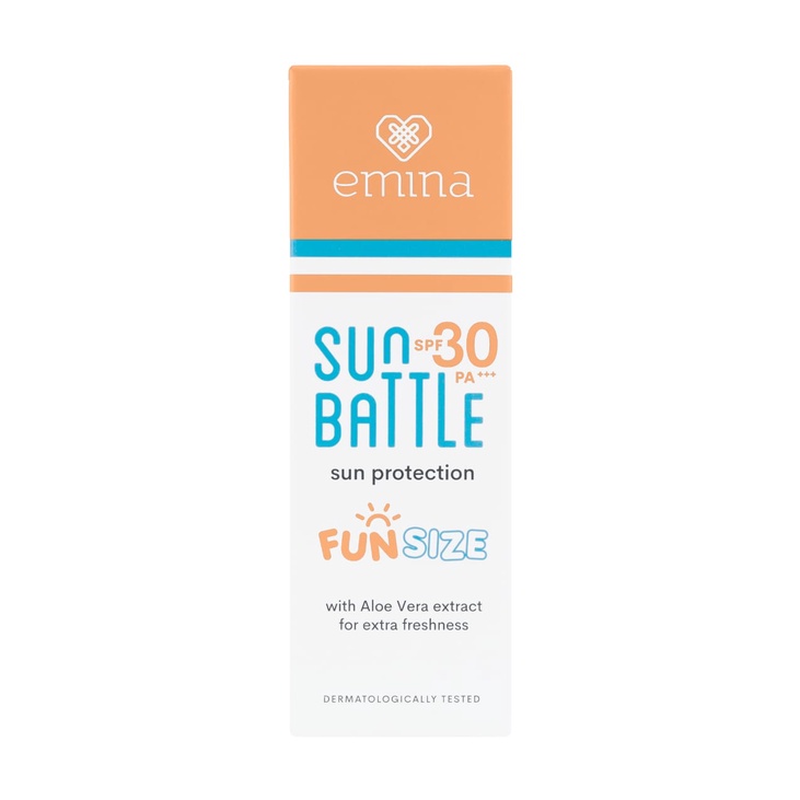 ✦SINAR✦ Emina Sun Battle SPF 30 PA+++ / SPF 45 PA+++/Sun size spf 30 23ml /Spf 50 barier / Cica Acne