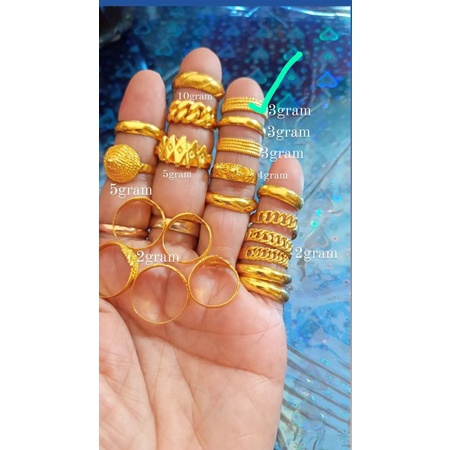 ACC aneka cincin wanita/cincin emas wanita/emas LM 24karat 99.9% emas london 24karat