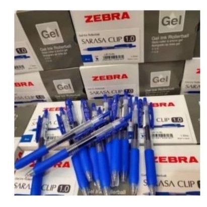 

pulpen sarasa clip gel 1.0 - zebra/ Biru - Hitam ---Terbaru---
