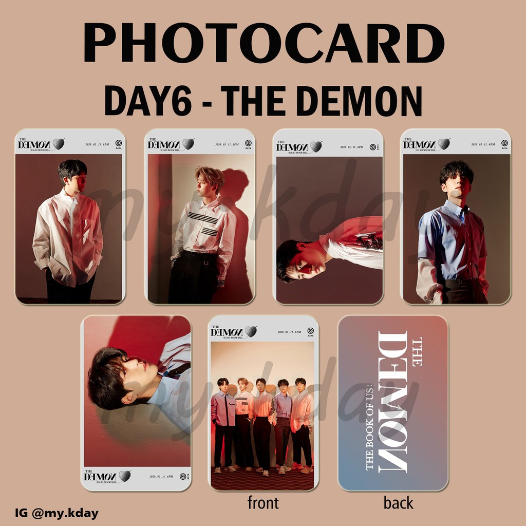 PC-0049, Unofficial Photocard Day6 The Demon 2 sisi