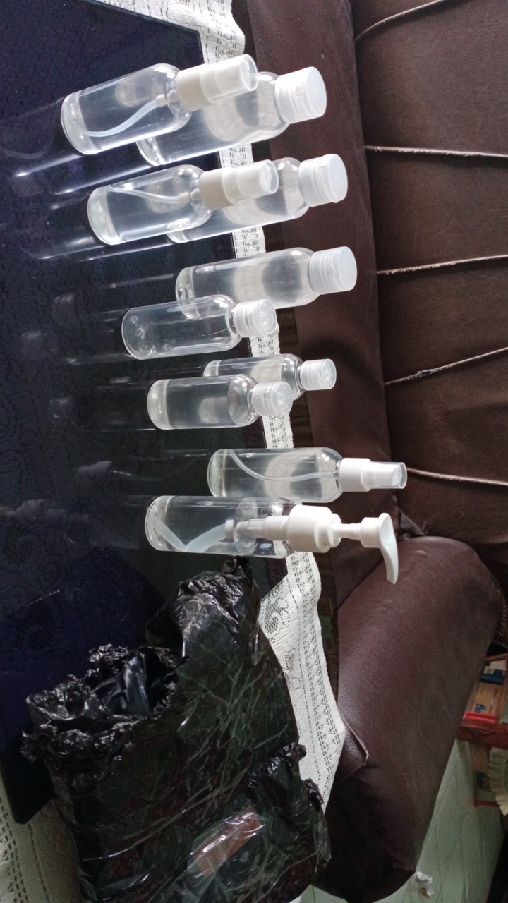 Botol 60ml + Tutup Fliptop Bening Transparan| Wasah Kosong Sabun Handsanitizer Gel