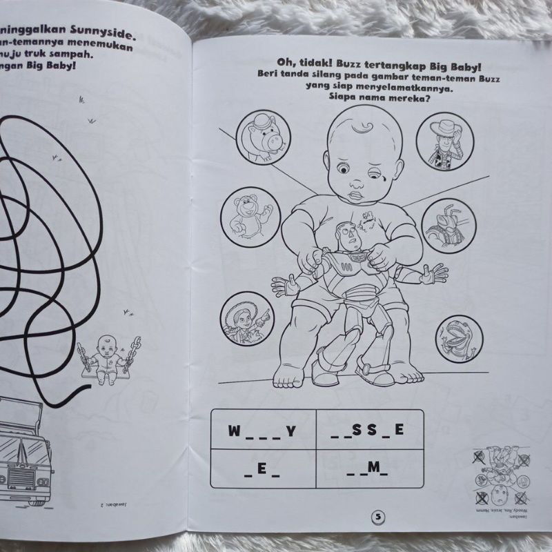 Buku Aktivitas Toy Story 3 - Seri 1