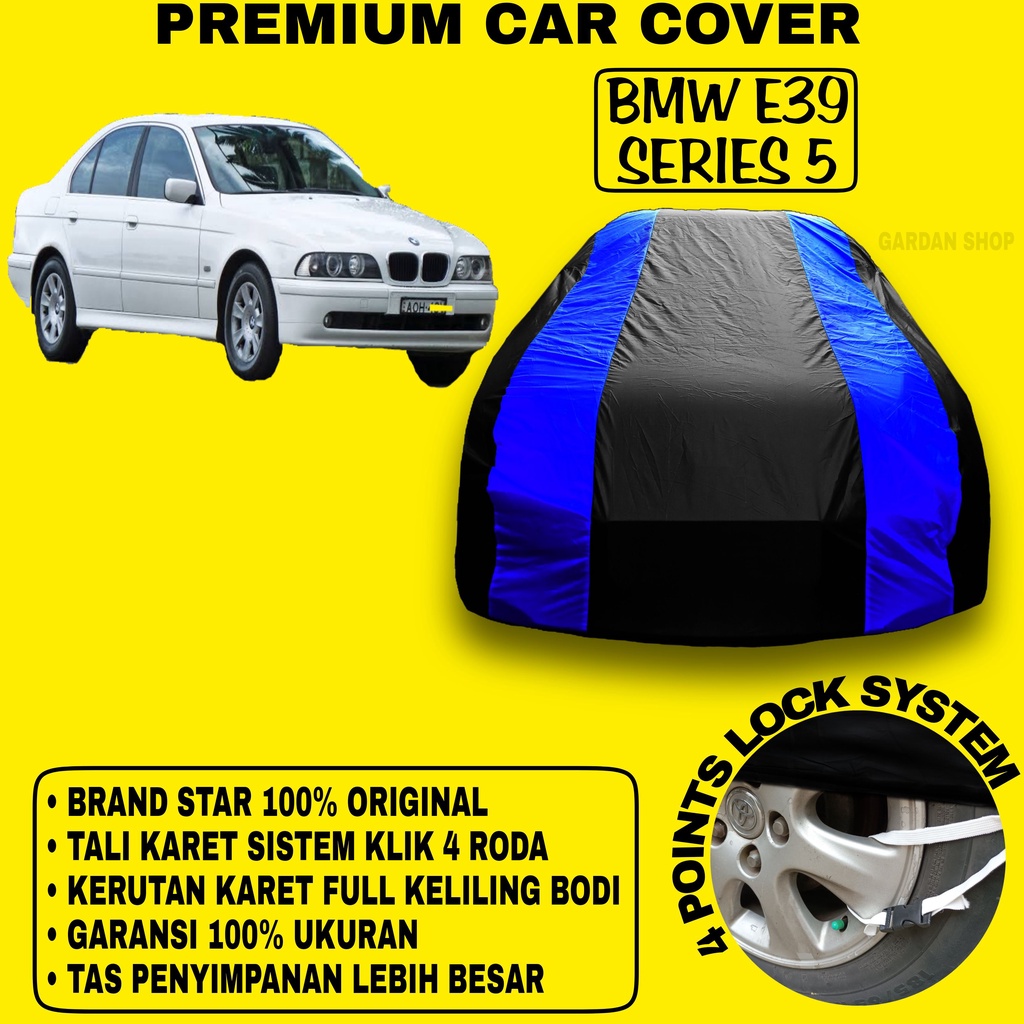 Body Cover BMW E39 SERIES 5 Sarung Strip BIRU Penutup Pelindung Selimut Bodi Mobil BMW E39 Series 5 PREMIUM Blue