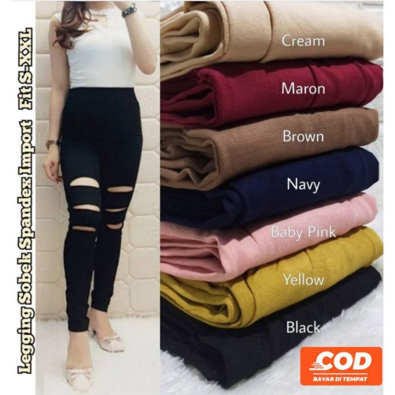 Legging wanita import Sobek fashion - Legging SBK