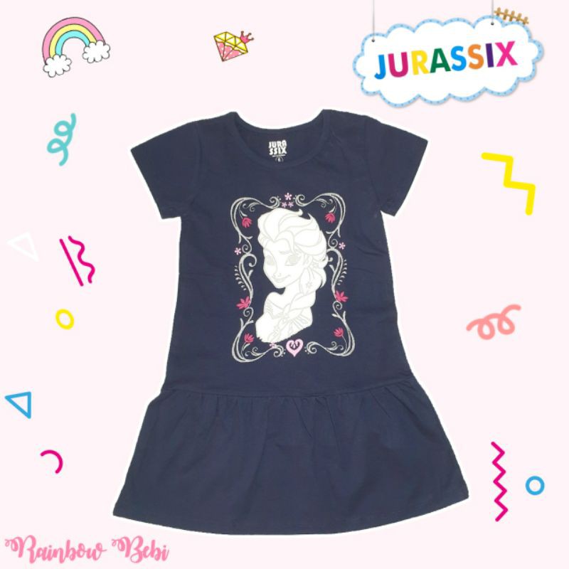 Dress Jurassix Anak Unicorn Frozen