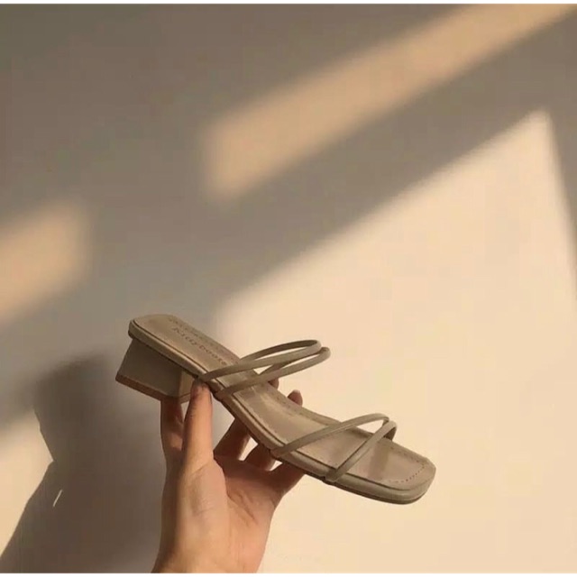  Sepatu  sandal heels hak  tinggi  wanita import  korea  bangkok 