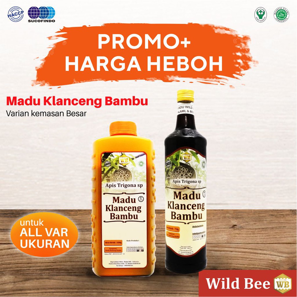 

[COD] Madu Trigona Klanceng Bambu / Apis Trigona - Garansi Murni & Asli 100% Wild Bee