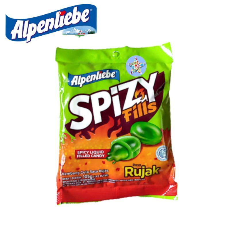 Alpenliebe spizy fills rujak sack 105 gr