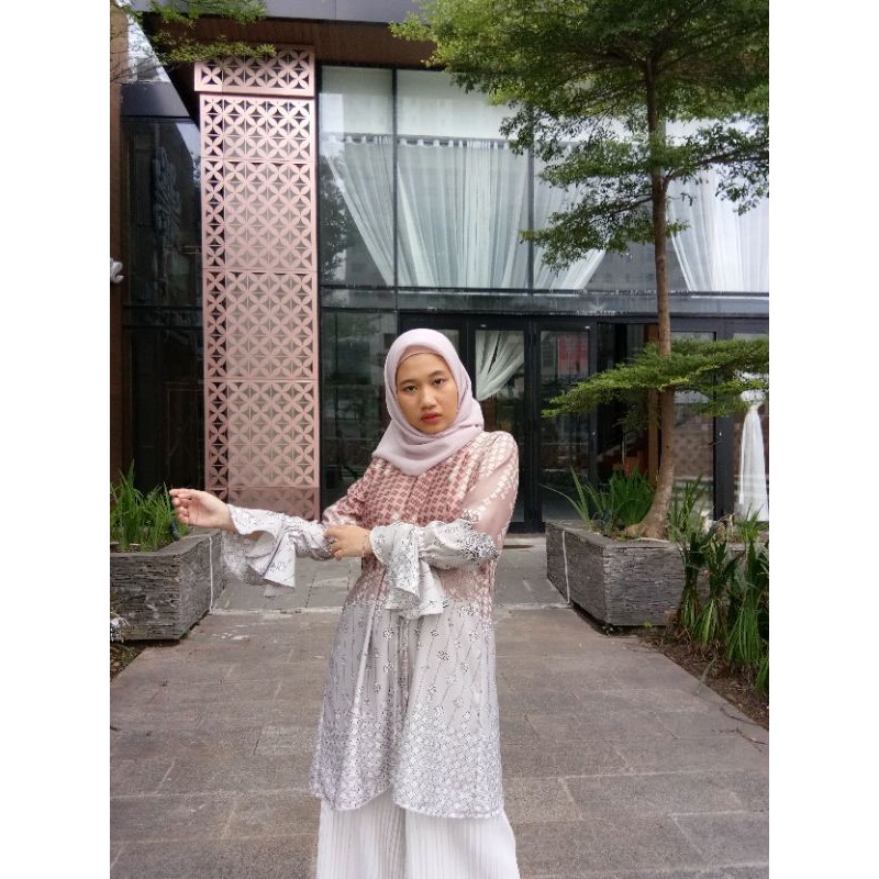 tunik dior silk set masker. busui friendly S M L XL XXL