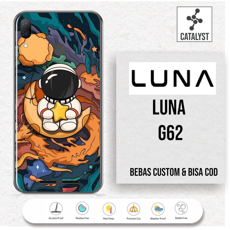 (Buy 1 Get 2) Garskin Skin LUNA G62 - KODE -812E Bisa Custom - Sticker Case