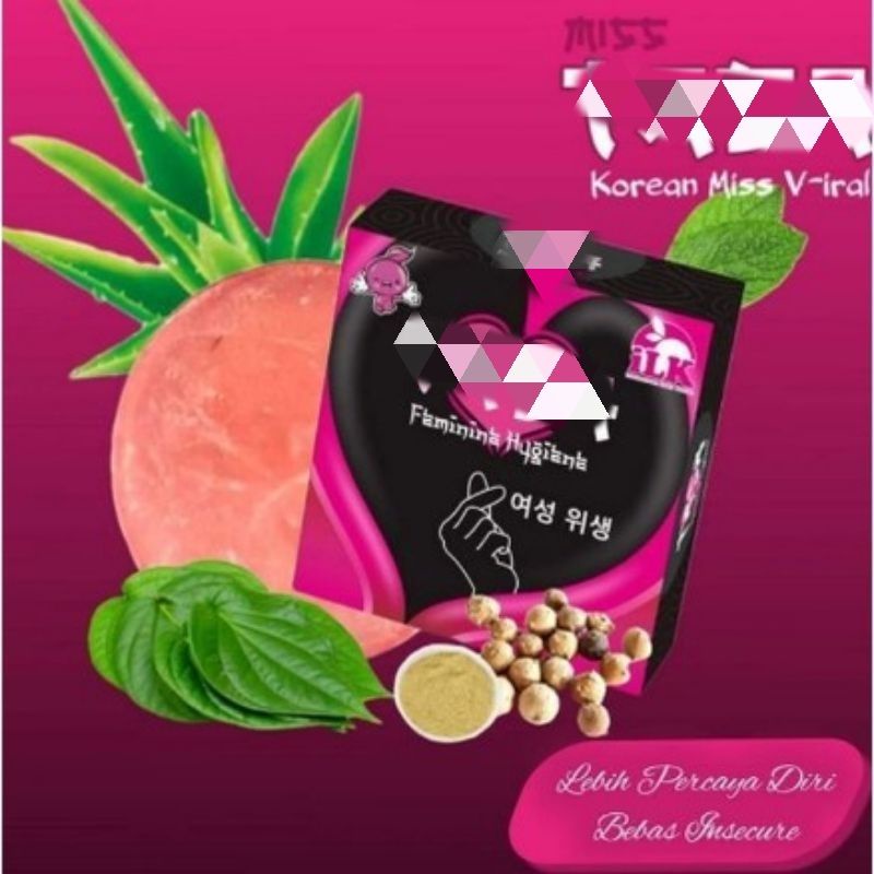 Bundara.id Ko-376 Sabun pembersih Korean soap BPOM merapatkan miss v &amp; Mengatasi keputihan