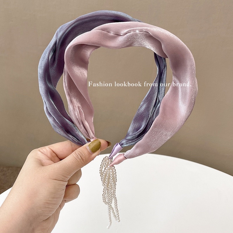 Bando-126/Bendo FASHION/Premium Bandana Simpul Twist Elastis Ala Korea Untuk Wanita